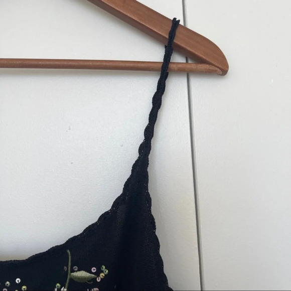 Dress strapless elastanne L black sparkling Étincelle - Picture 2 of 3